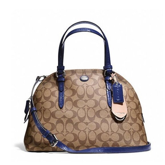 Coach Peyton Signature Cora Domed Satchel - Picture 1 of 14
